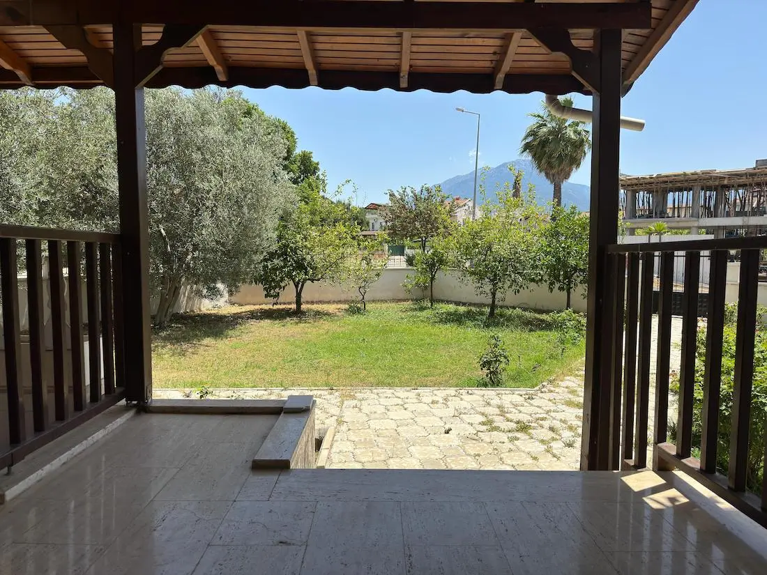 Shaded terrace